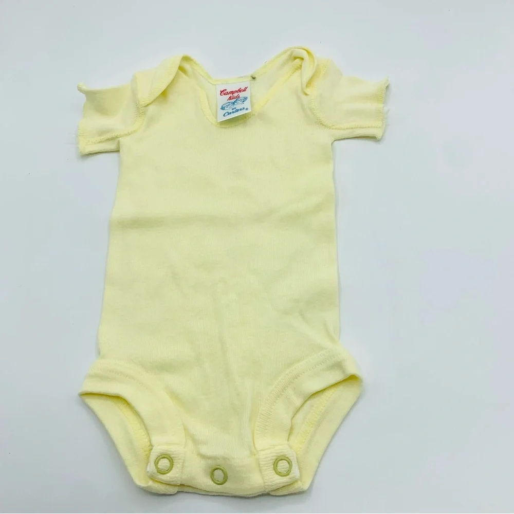 Vintage 80s Carters Campbell Kids Baby 7 Piece Lot 3 6 12 Months Onesies Shirts